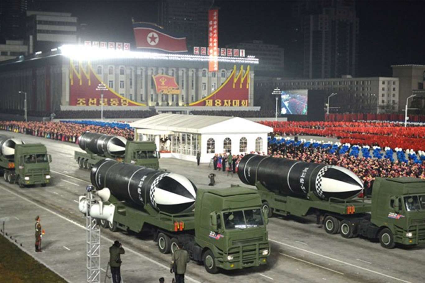 North Korea shows off new ballistic missiles designed to be launched from submarines
